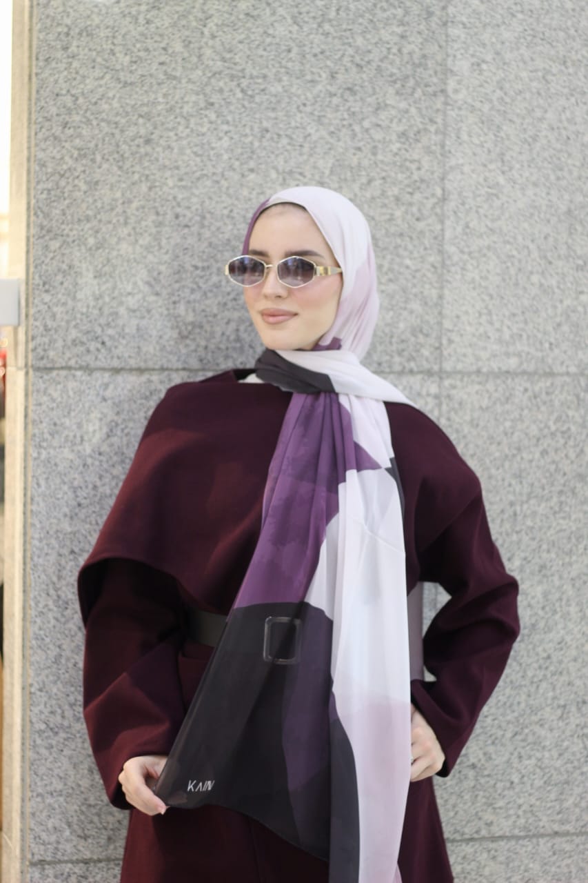 Circles -Trendy Hijab Scarf for Women – Soft & Lightweight- حجاب عصري للنساء / شال ناعم وخفيف