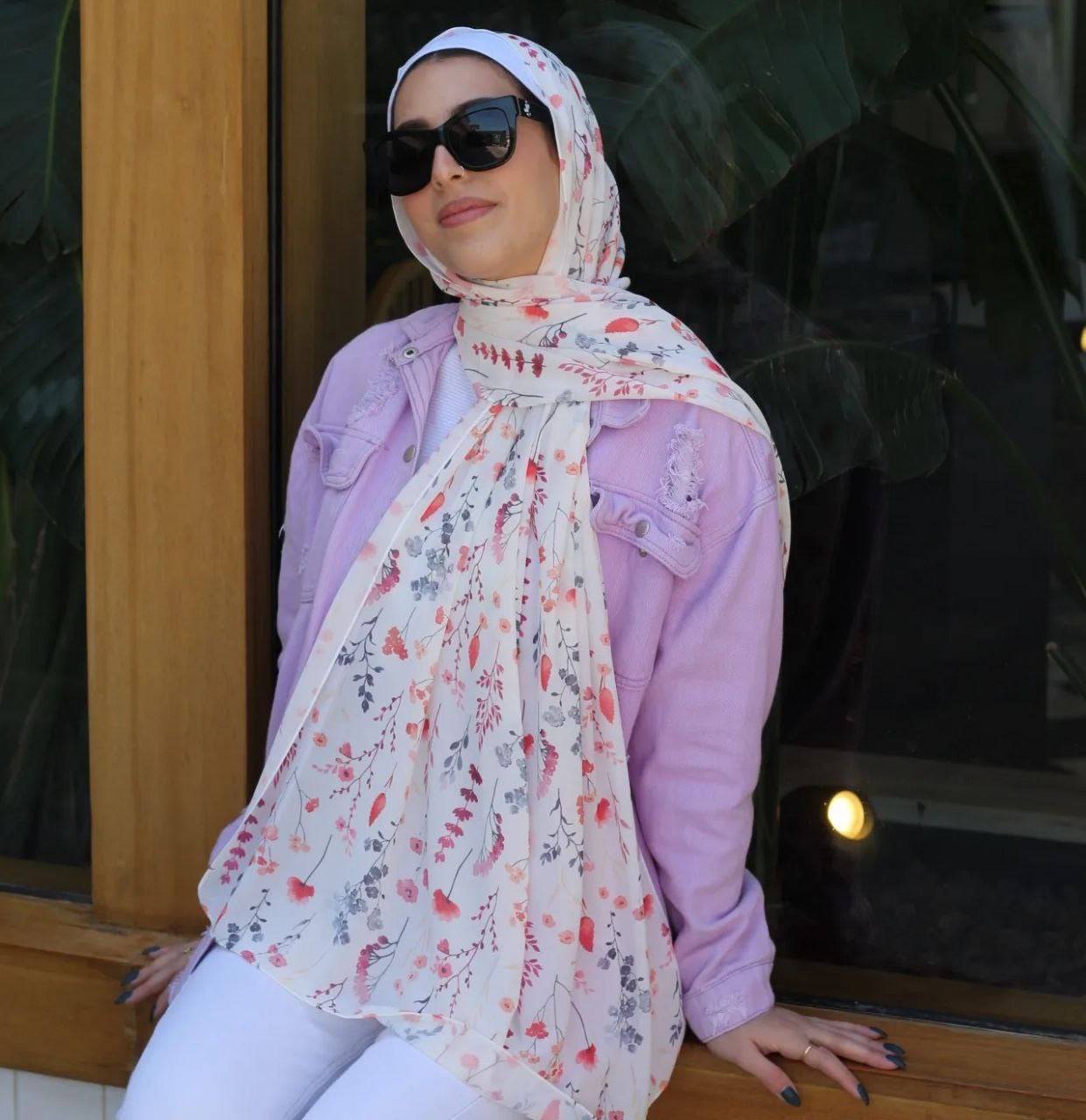Baby Breath– Soft and Airy Scarf Hijab for a Gentle and Elegant Daily Look | حجاب شال ناعم وخفيف لإطلالة يومية رقيقة وأنيقة