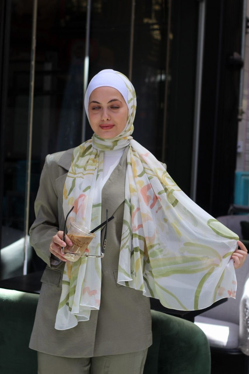 Gorgeous– Luxurious and Flowing Scarf Hijab for Elegant Everyday Wear | حجاب شال فاخر ومتدفق لإطلالة يومية أنيقة
