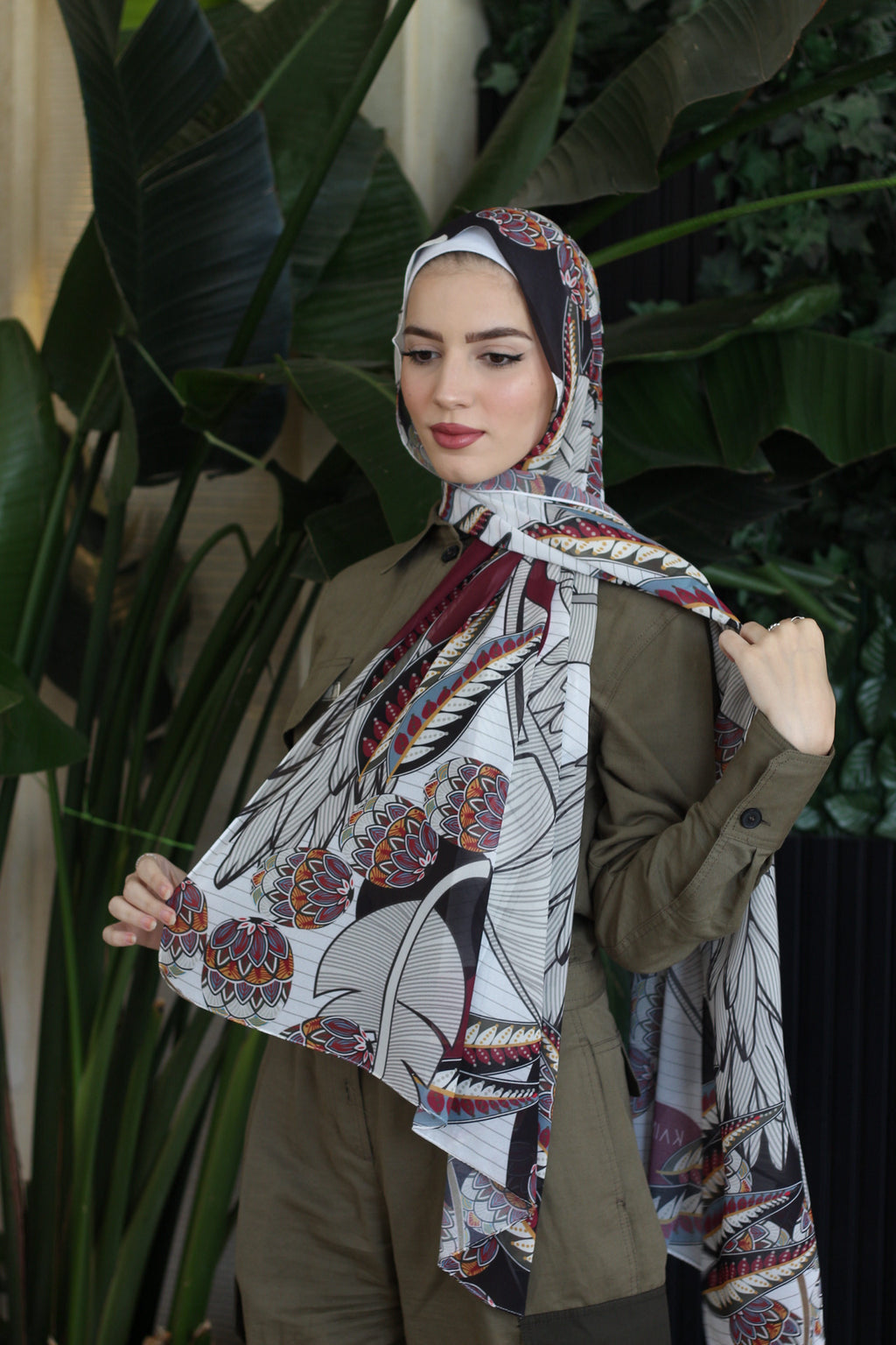 Wild Lilly– Elegant, Soft, Comfortable, and Easy-to-Wear Daily Scarf Hijab -حجاب شال أنيق ناعم مريح سهل لبسه يومياً