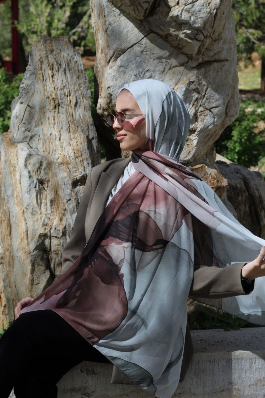 Peaceful Elegant & Soft Modest Scarf for Women – Lightweight, All‑Day Comfort - حجاب أنيق – شال ناعم ومريح للنساء – خفيف - للاستخدام اليوم (Copy)