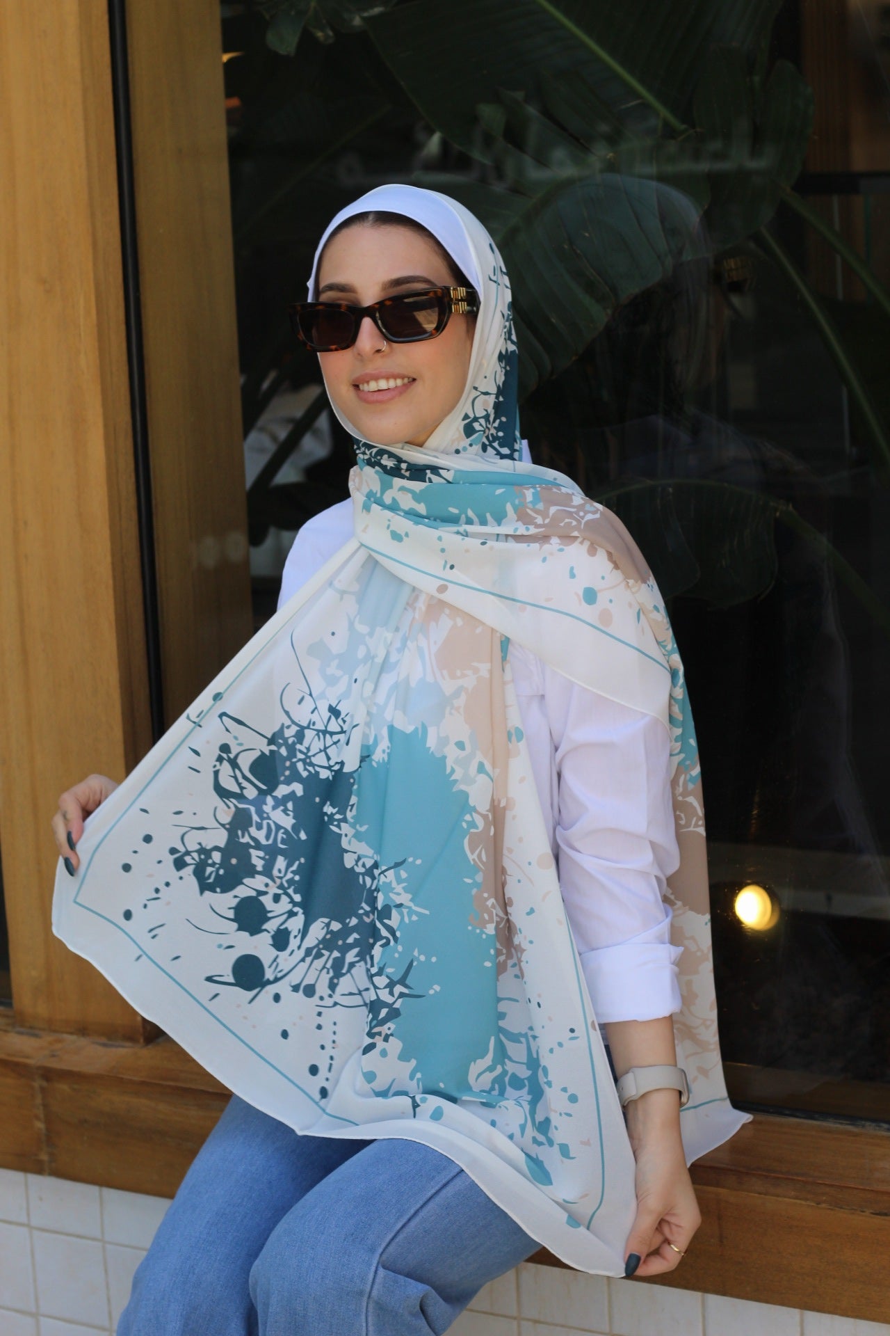 Splash – Vibrant and Lightweight Scarf Hijab for Refreshing Everyday Style -حجاب شال حيوي وخفيف لإطلالة يومية منعشة