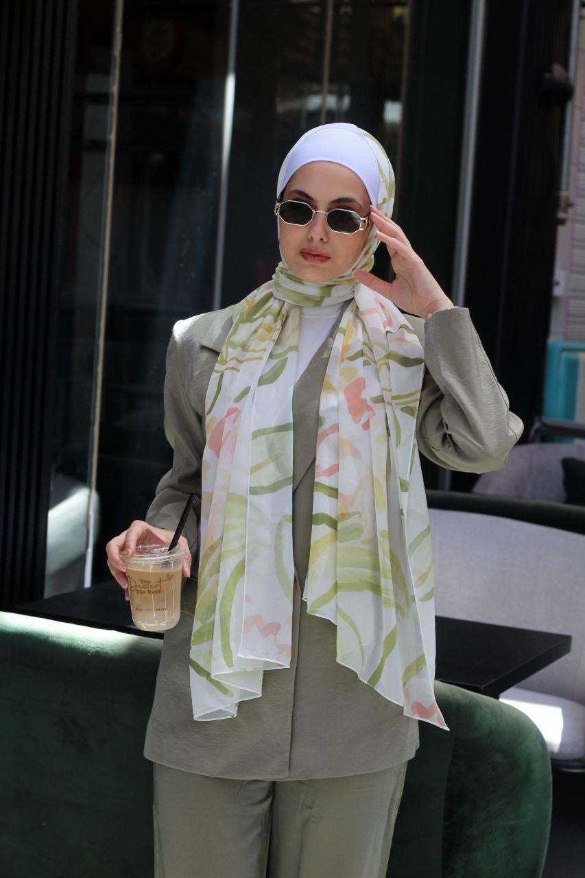 Gorgeous– Luxurious and Flowing Scarf Hijab for Elegant Everyday Wear | حجاب شال فاخر ومتدفق لإطلالة يومية أنيقة