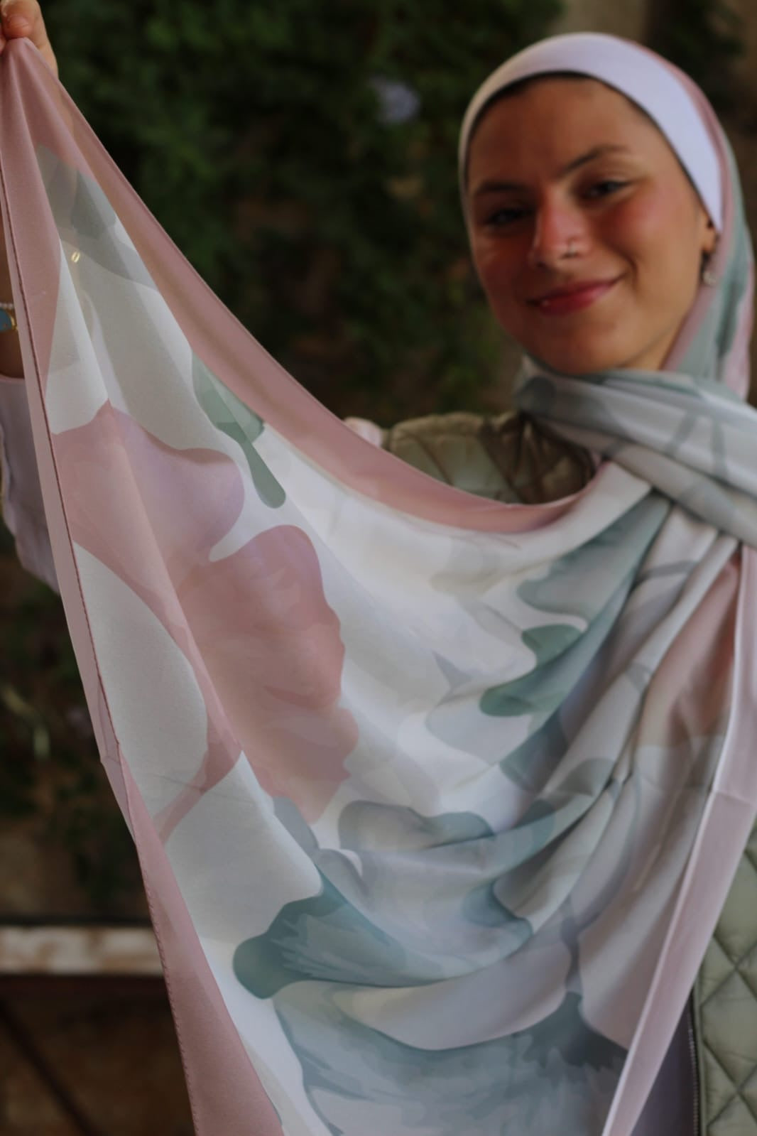 Pastel lover Elegant & Soft Modest Scarf for Women – Lightweight, All‑Day Comfort - حجاب أنيق – شال ناعم ومريح للنساء – خفيف - للاستخدام اليوم