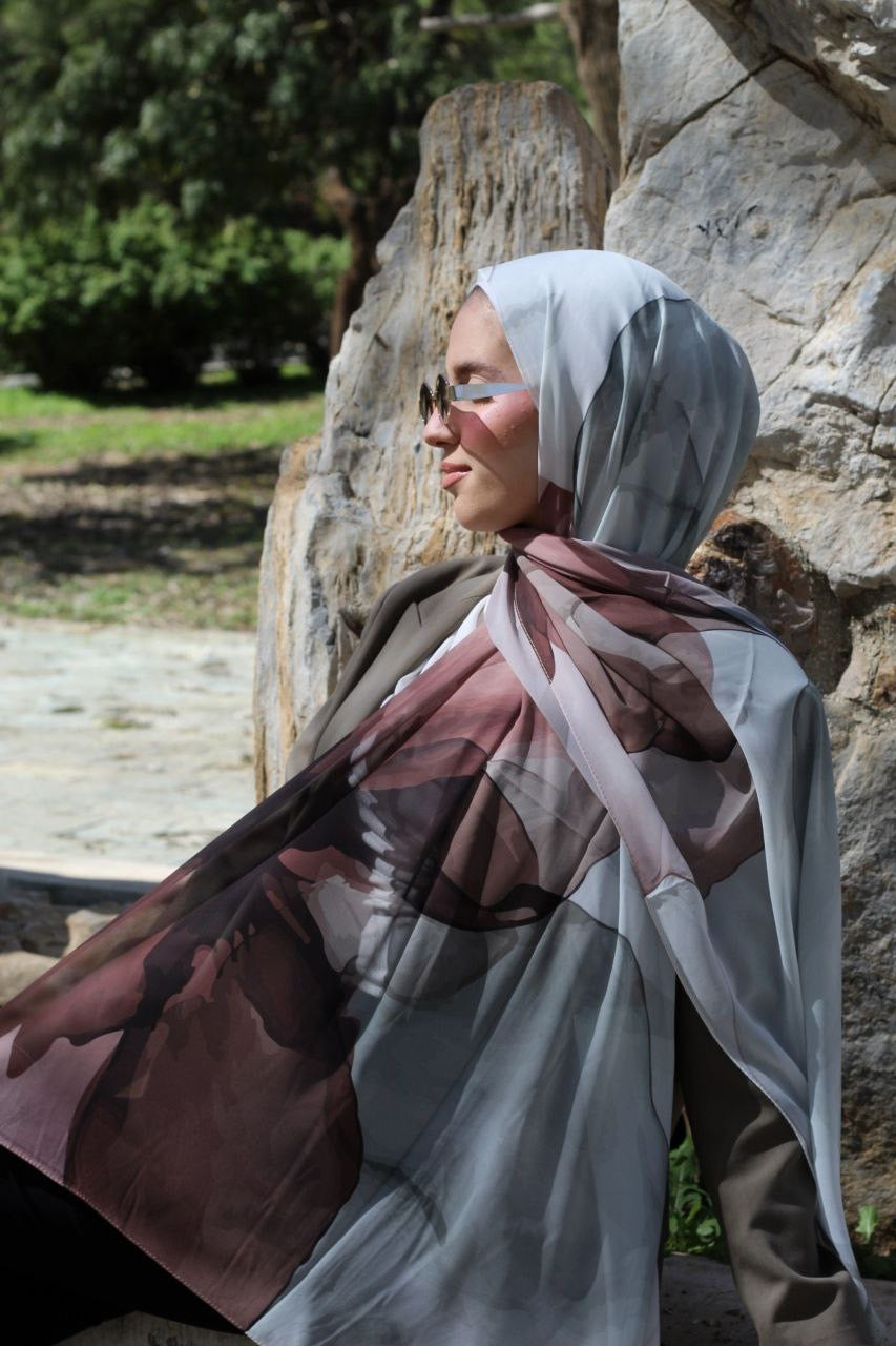 Peaceful Elegant & Soft Modest Scarf for Women – Lightweight, All‑Day Comfort - حجاب أنيق – شال ناعم ومريح للنساء – خفيف - للاستخدام اليوم (Copy)