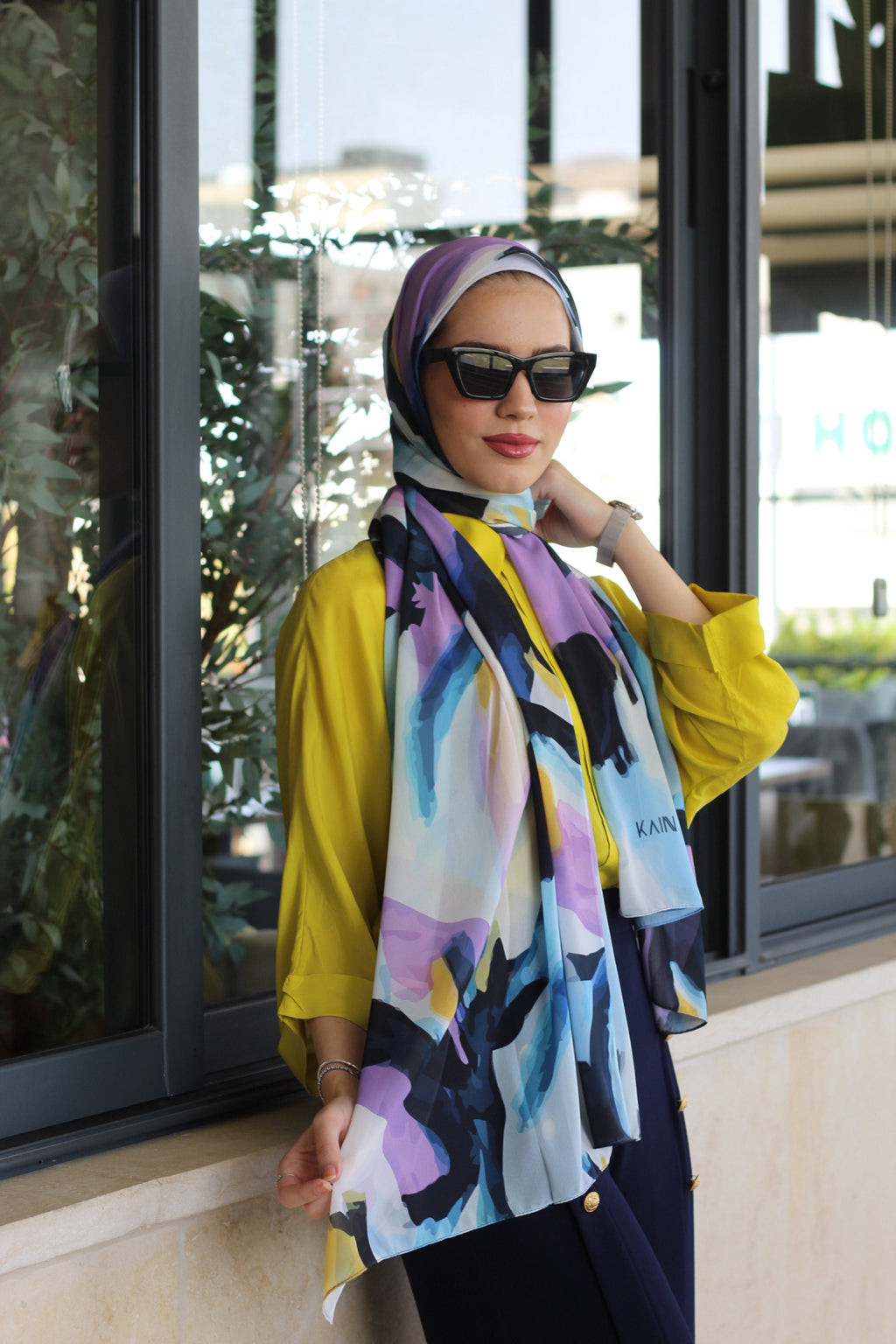 Aqua Elegant & Soft Modest Scarf for Women – Lightweight, All‑Day Comfort - حجاب أنيق – شال ناعم ومريح للنساء – خفيف - للاستخدام اليومي