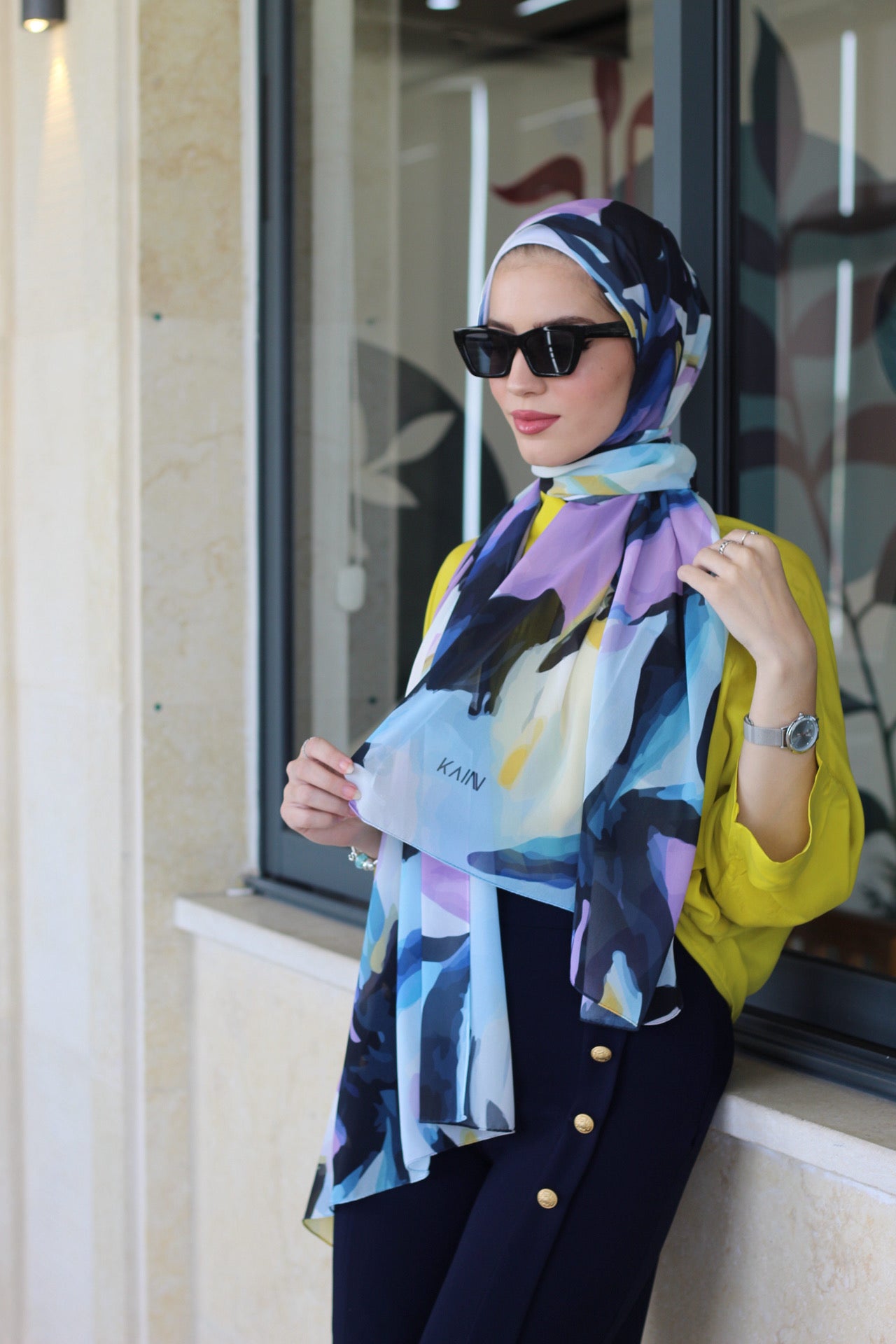 Aqua Elegant & Soft Modest Scarf for Women – Lightweight, All‑Day Comfort - حجاب أنيق – شال ناعم ومريح للنساء – خفيف - للاستخدام اليومي