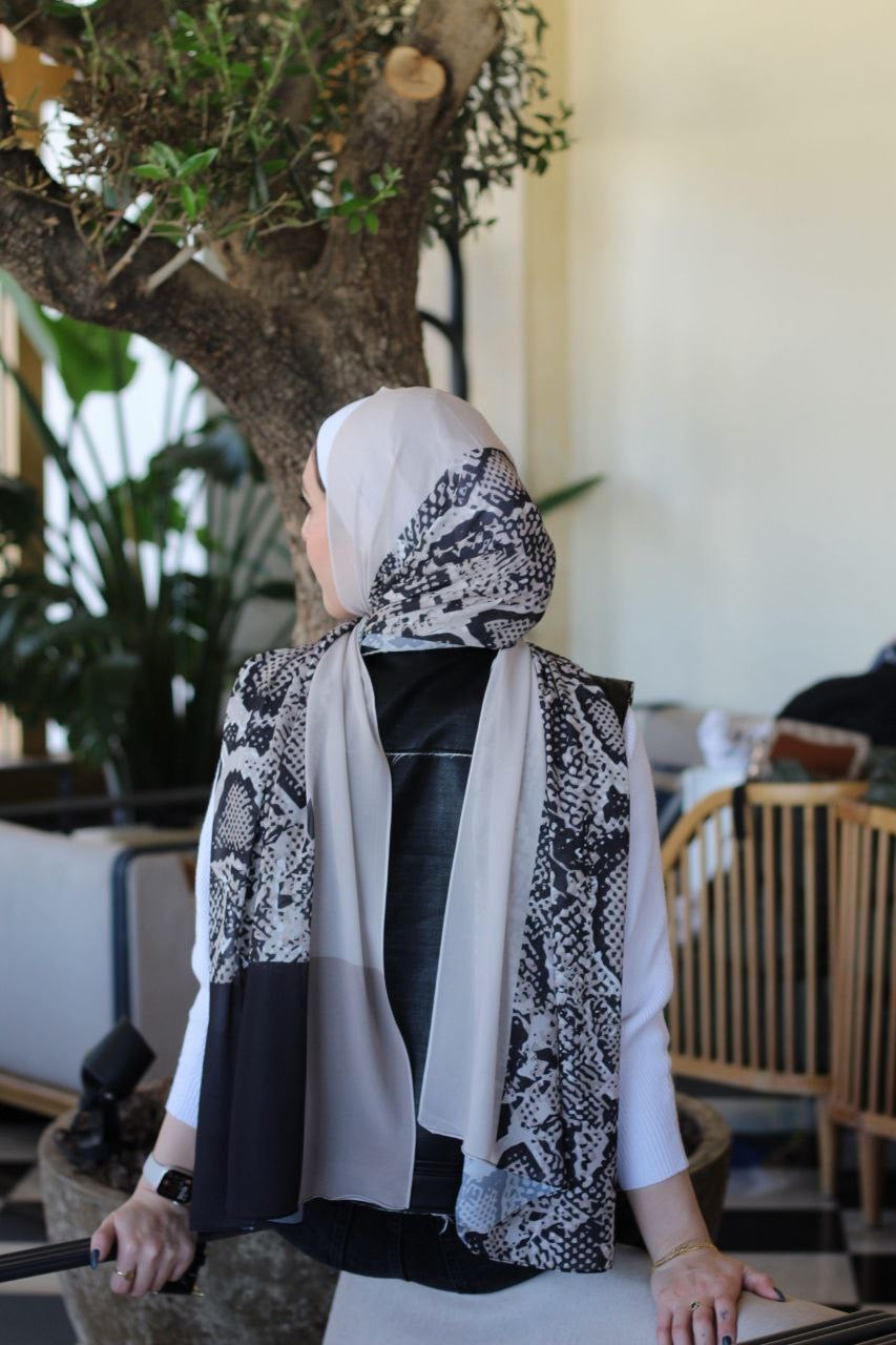 Snake – Soft and Comfortable Scarf Hijab for Everyday Elegance | حجاب شال ناعم ومريح لأناقة يومية