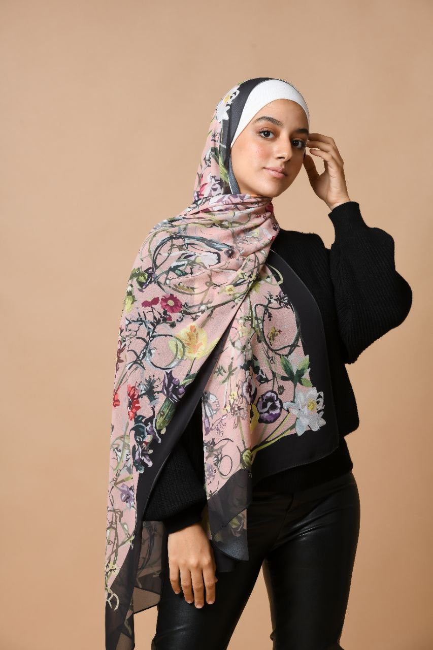 Pure Muse – Soft and Light Scarf Hijab for a Calm and Elegant Everyday Look | حجاب شال ناعم وخفيف لإطلالة يومية هادئة وأنيقة