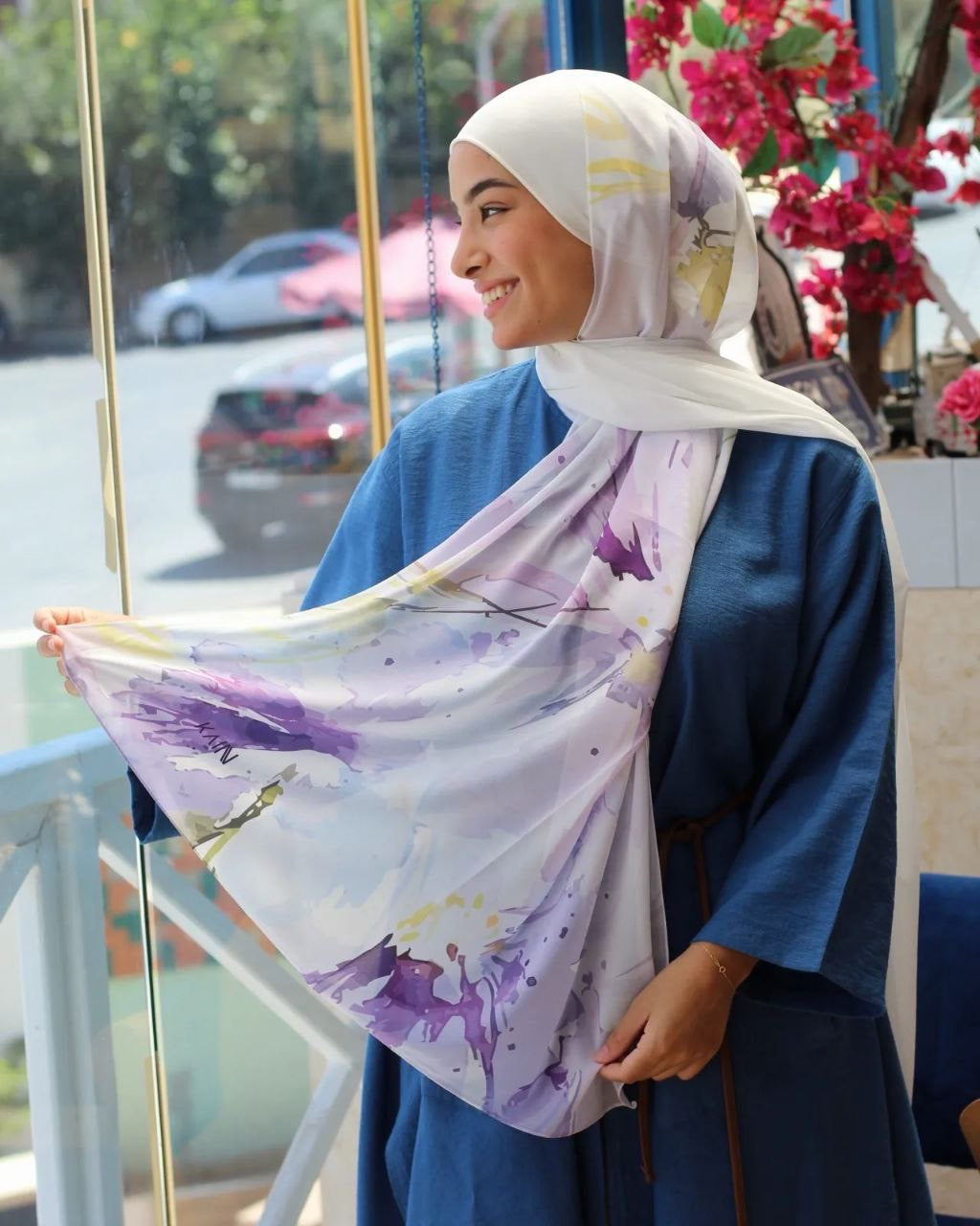 Femme Fluer – Elegant and Feminine Scarf Hijab for a Graceful Everyday Look | حجاب شال أنثوي وأنيق لإطلالة يومية راقية