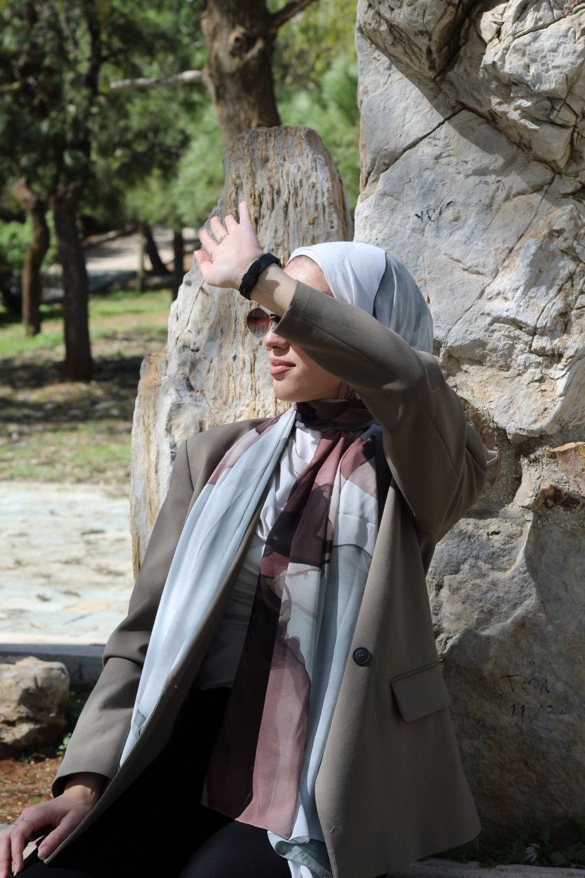 Peaceful Elegant & Soft Modest Scarf for Women – Lightweight, All‑Day Comfort - حجاب أنيق – شال ناعم ومريح للنساء – خفيف - للاستخدام اليوم (Copy)