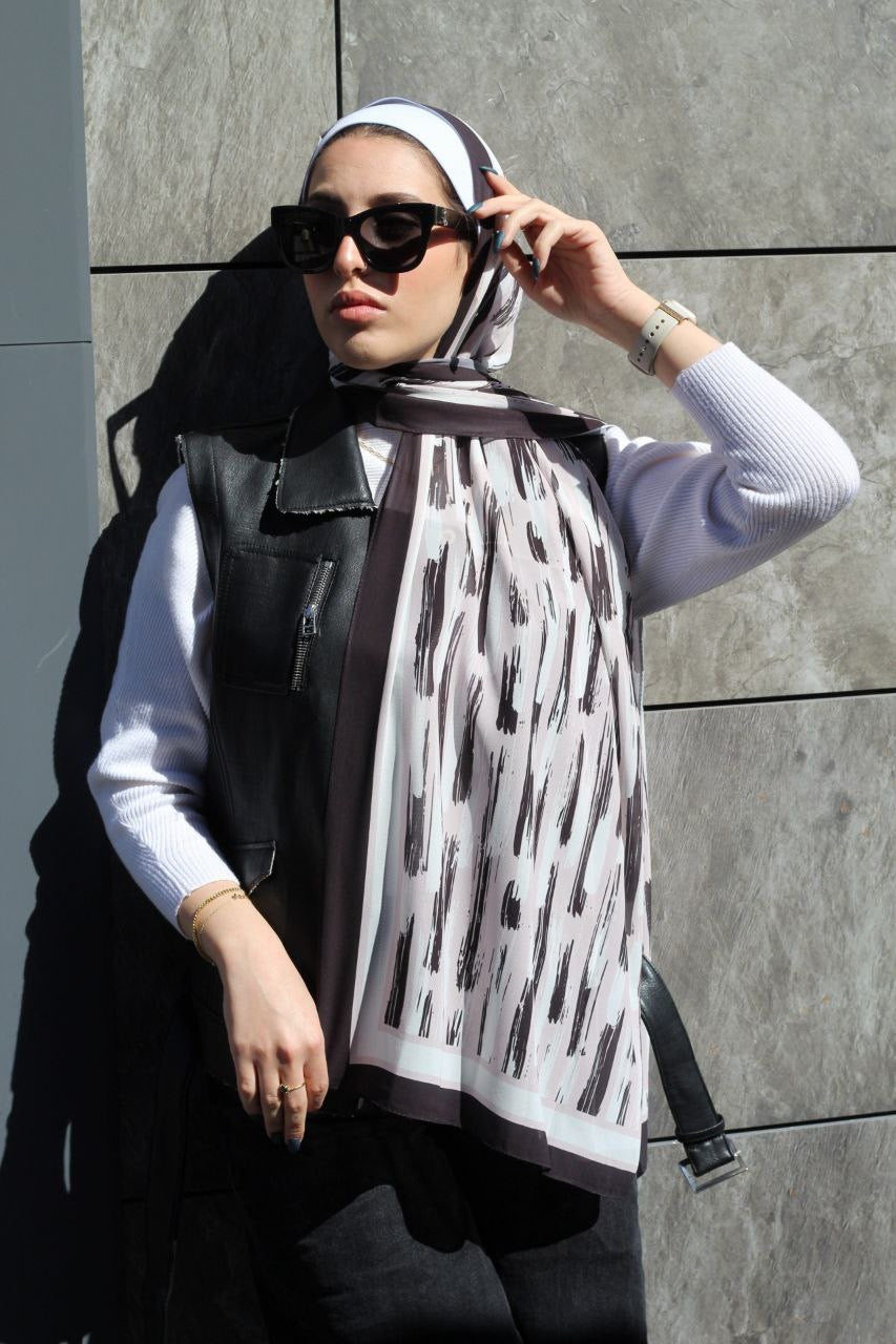 Dawn mist – Soft and Light Scarf Hijab for a Calm and Elegant Everyday Look | حجاب شال ناعم وخفيف لإطلالة يومية هادئة وأنيقة