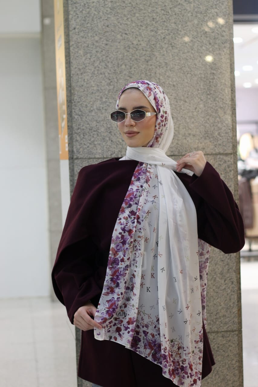 Its Raining-  KAIN-Trendy Hijab Scarf for Women- حجاب / شال عصري للنساء