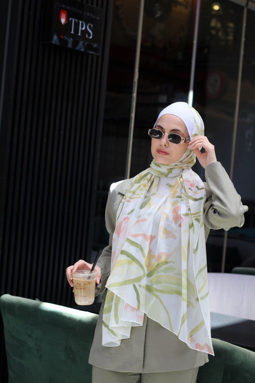 Gorgeous– Luxurious and Flowing Scarf Hijab for Elegant Everyday Wear | حجاب شال فاخر ومتدفق لإطلالة يومية أنيقة