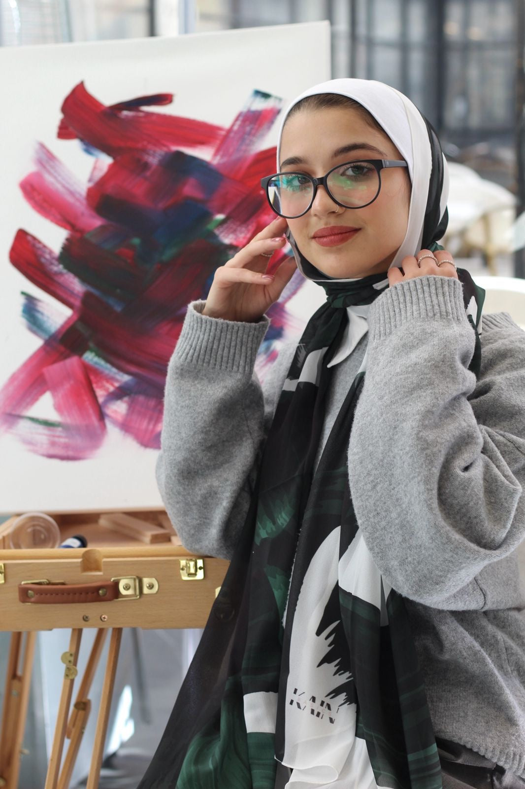 Ink– Soft, Elegant, and Comfortable Daily Scarf Hijab for Effortless Style-حجاب شال ناعم أنيق ومريح للبس اليومي بسهولة وأناقة