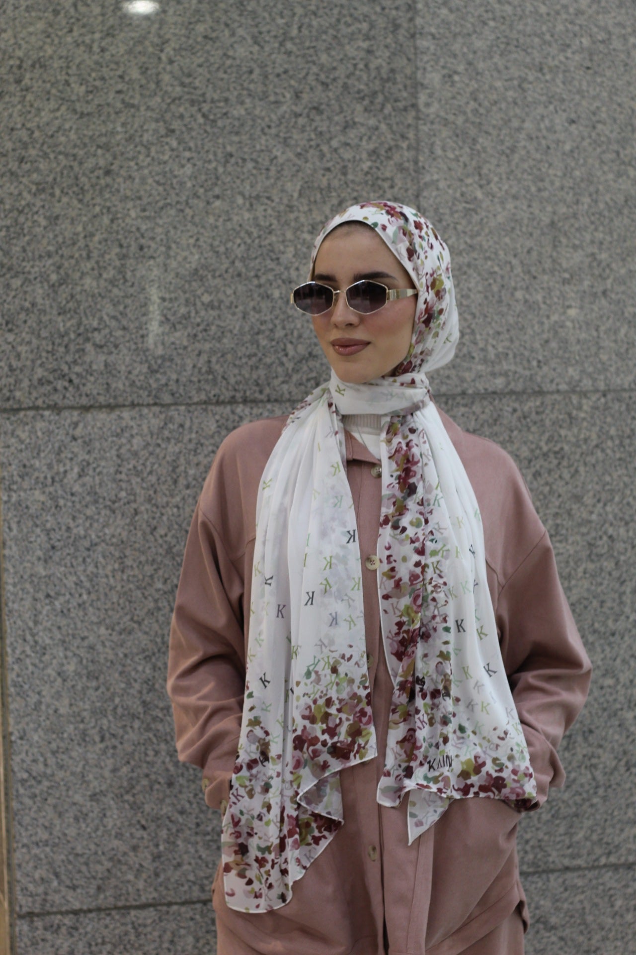 Its Raining-  KAIN-Trendy Hijab Scarf for Women- حجاب / شال عصري للنساء