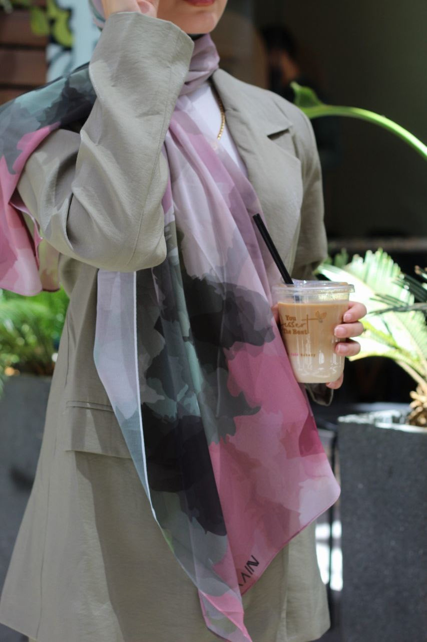 Cloud Nine – Soft and Airy Scarf Hijab for a Calm and Elegant Everyday Look | حجاب شال ناعم وخفيف لإطلالة يومية هادئة وأنيقة