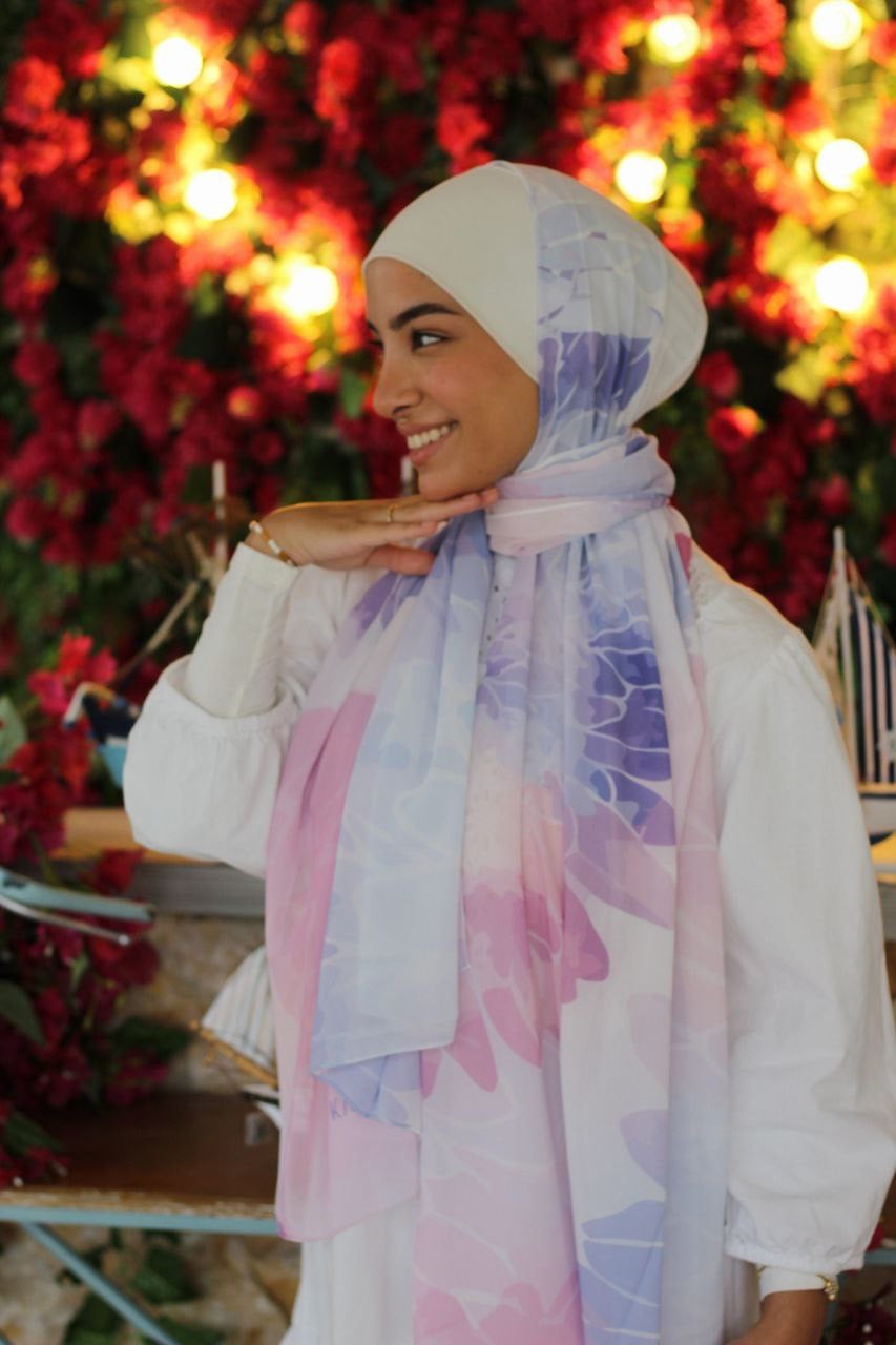 Bloom – Fresh and Graceful Scarf Hijab for a Natural Everyday Look | حجاب شال منعش وأنيق لإطلالة يومية بطابع طبيعي