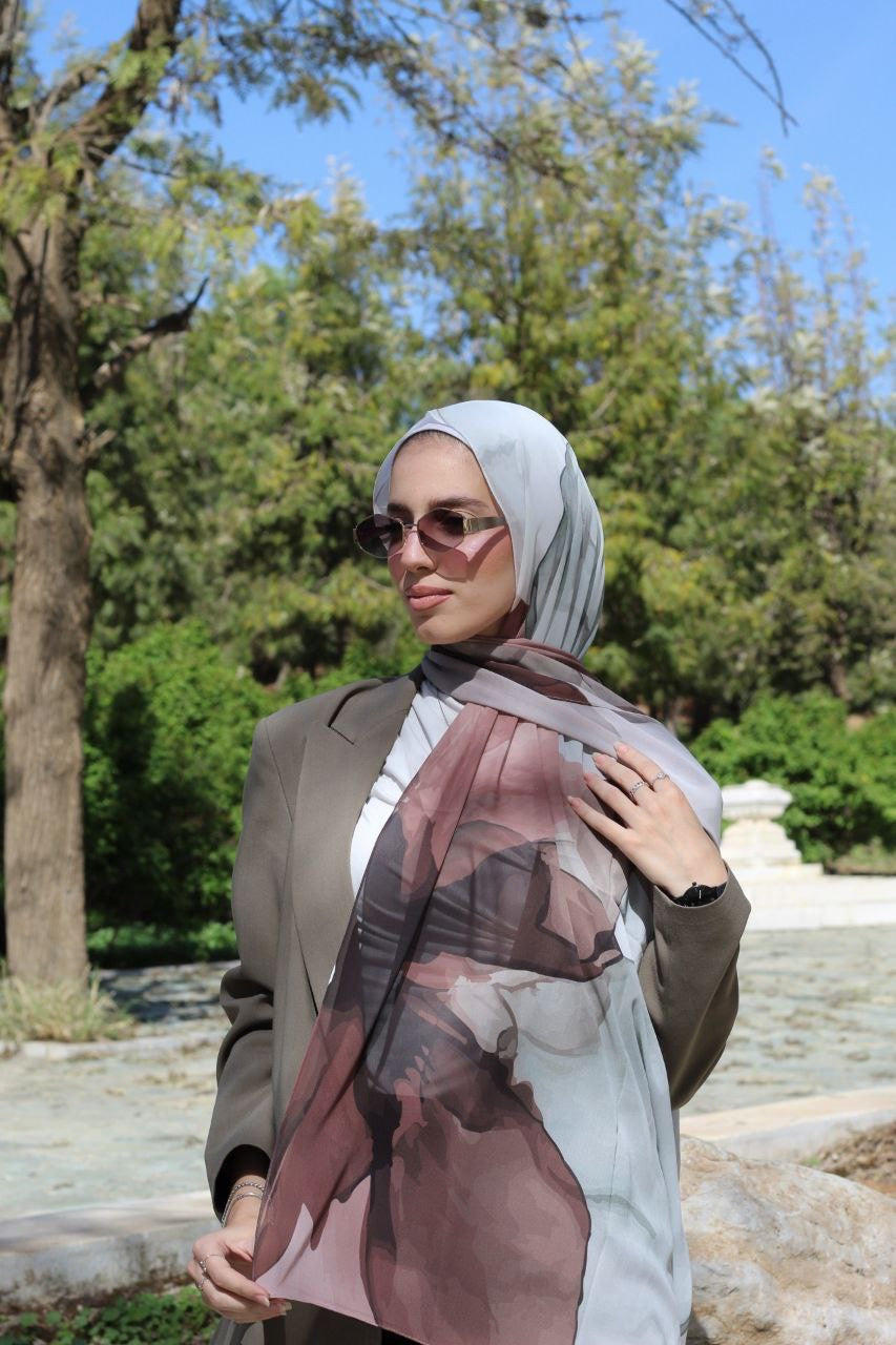 Peaceful Elegant & Soft Modest Scarf for Women – Lightweight, All‑Day Comfort - حجاب أنيق – شال ناعم ومريح للنساء – خفيف - للاستخدام اليوم (Copy)