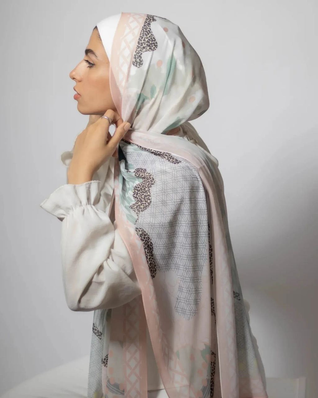 Flower Power– Soft and Comfortable Scarf Hijab for Everyday Wear | حجاب شال ناعم ومريح للبس اليومي