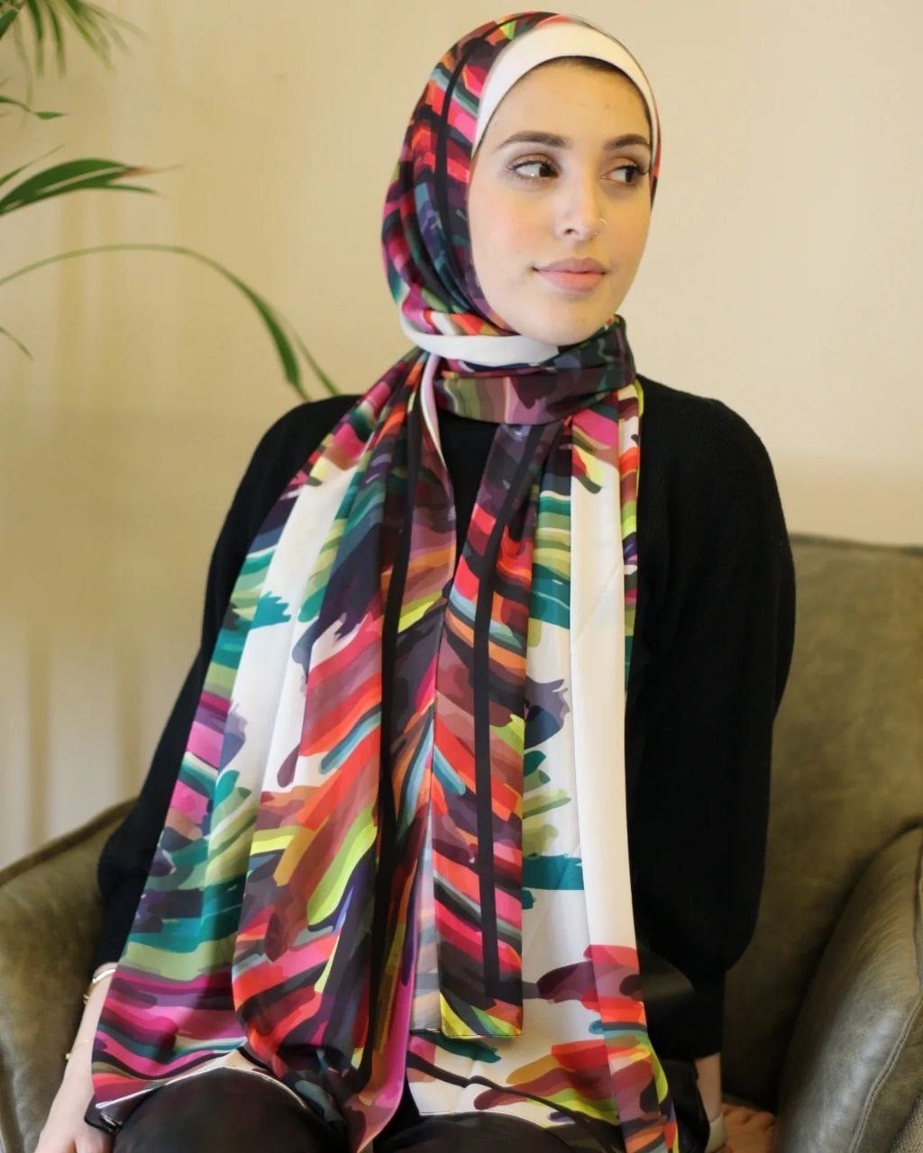 Brushed – Bold and Stylish Scarf Hijab for a Confident Everyday Look | حجاب شال جريء وأنيق لإطلالة يومية واثقة