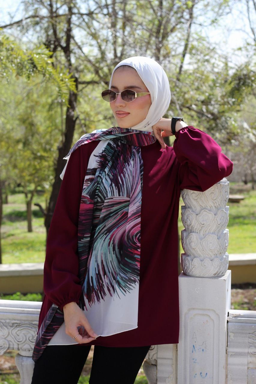 Rash Elegant & Soft Modest Scarf for Women – Lightweight, All‑Day Comfort - حجاب أنيق – شال ناعم ومريح للنساء – خفيف - للاستخدام اليوم