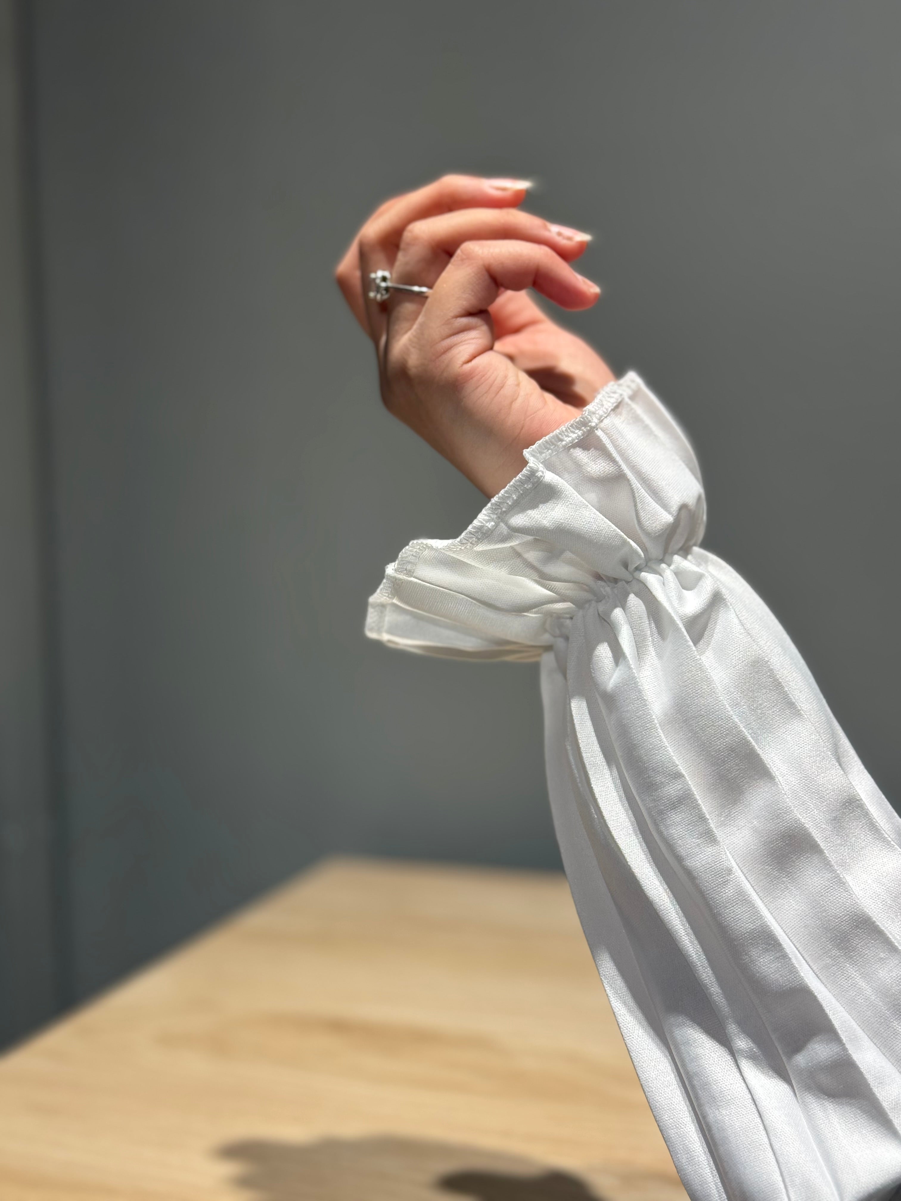 Pleated Sleeves