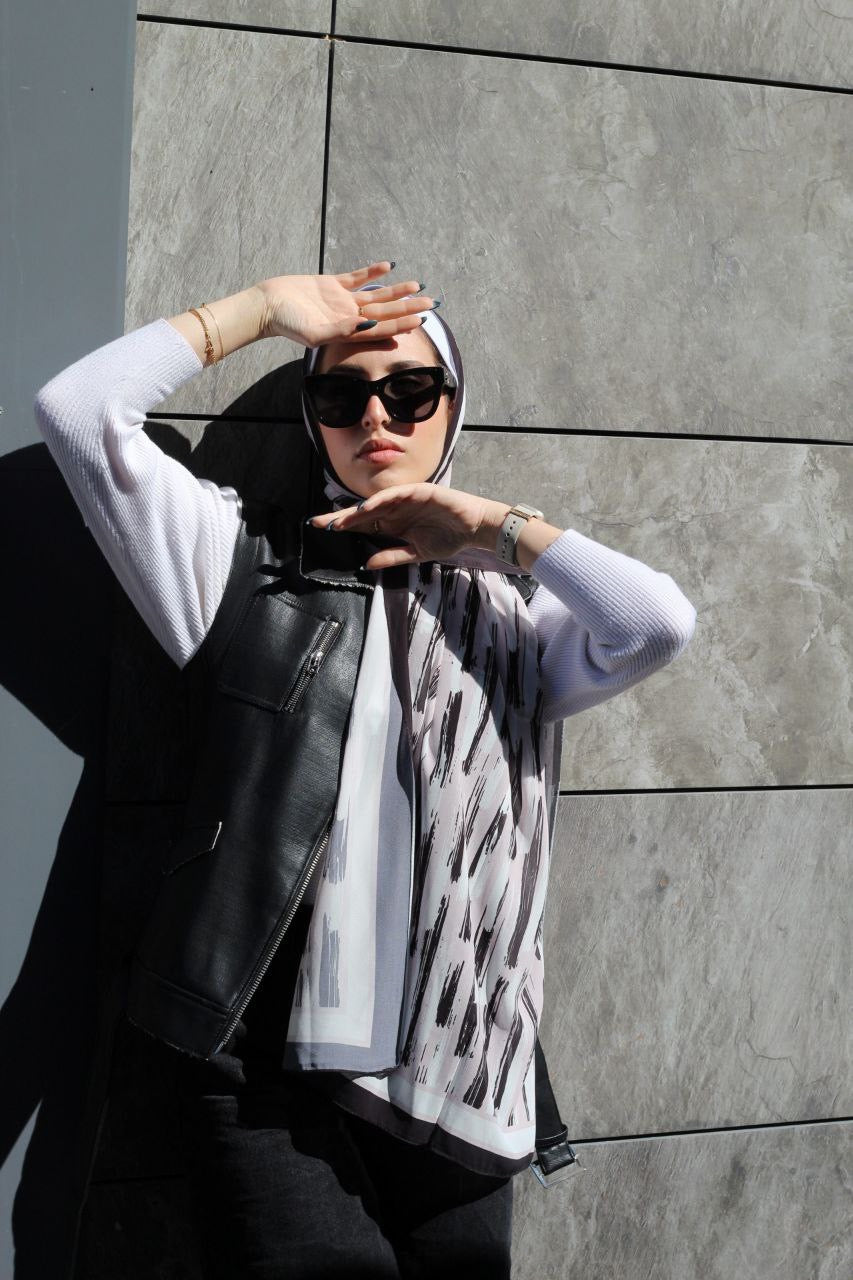 Dawn mist – Soft and Light Scarf Hijab for a Calm and Elegant Everyday Look | حجاب شال ناعم وخفيف لإطلالة يومية هادئة وأنيقة