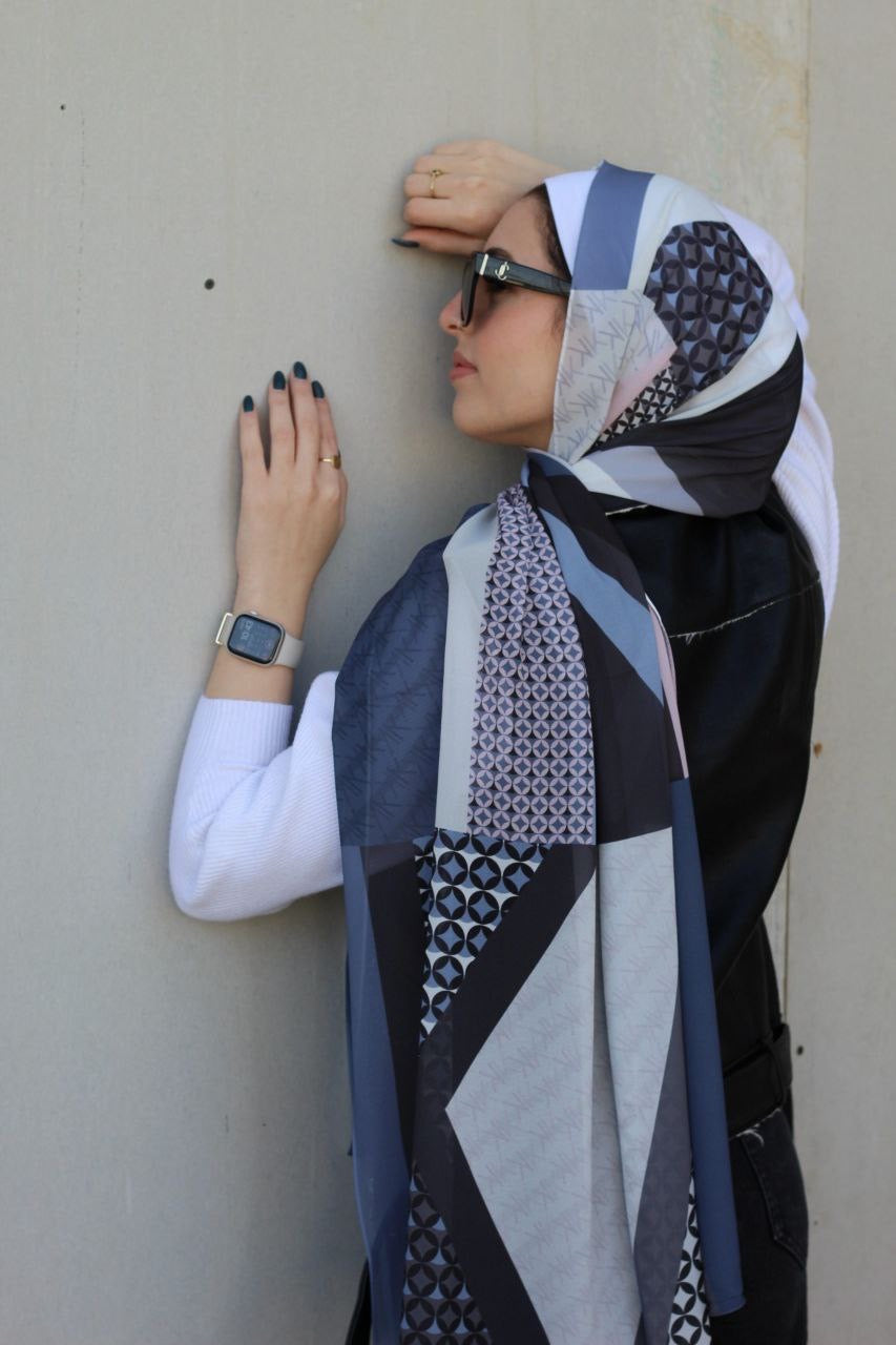 KK– Comfortable and Stylish Scarf Hijab for Everyday Wear-حجاب شال مريح وأنيق للبس اليومي