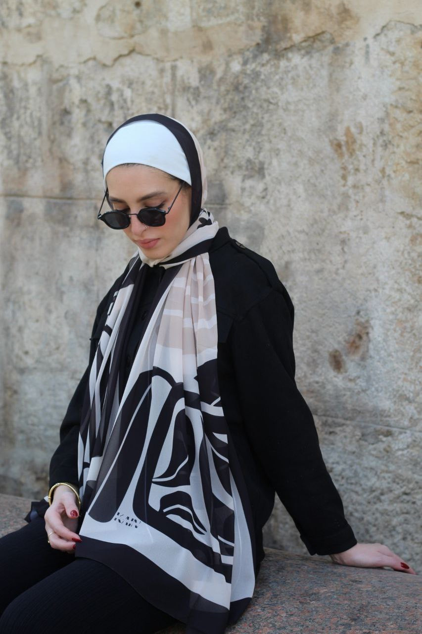 Ultimo– Elegant, Soft, Lightweight, and Comfortable Daily Scarf Hijab for Effortless Style-حجاب شال أنيق ناعم خفيف ومريح للبس اليومي بسهولة وأناقة