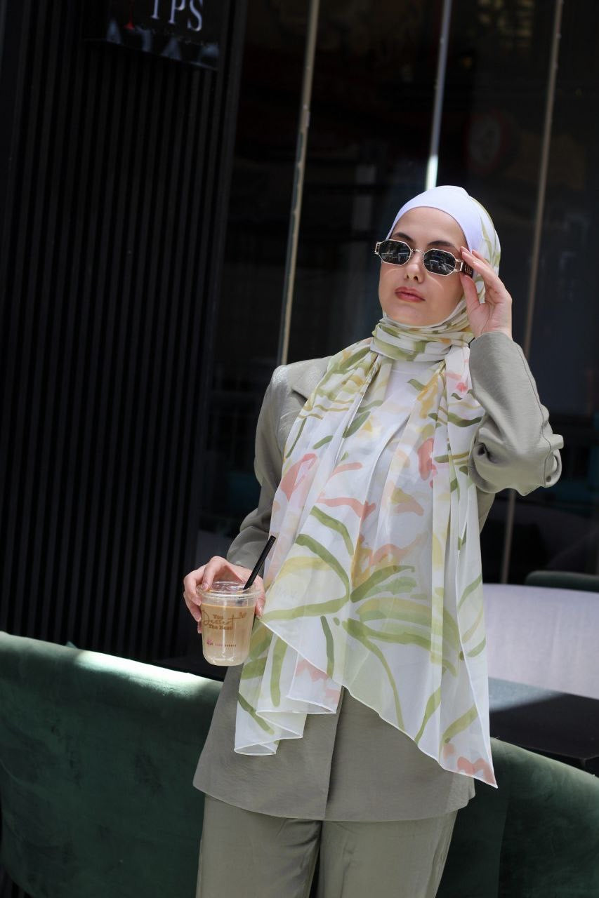 Gorgeous– Luxurious and Flowing Scarf Hijab for Elegant Everyday Wear | حجاب شال فاخر ومتدفق لإطلالة يومية أنيقة