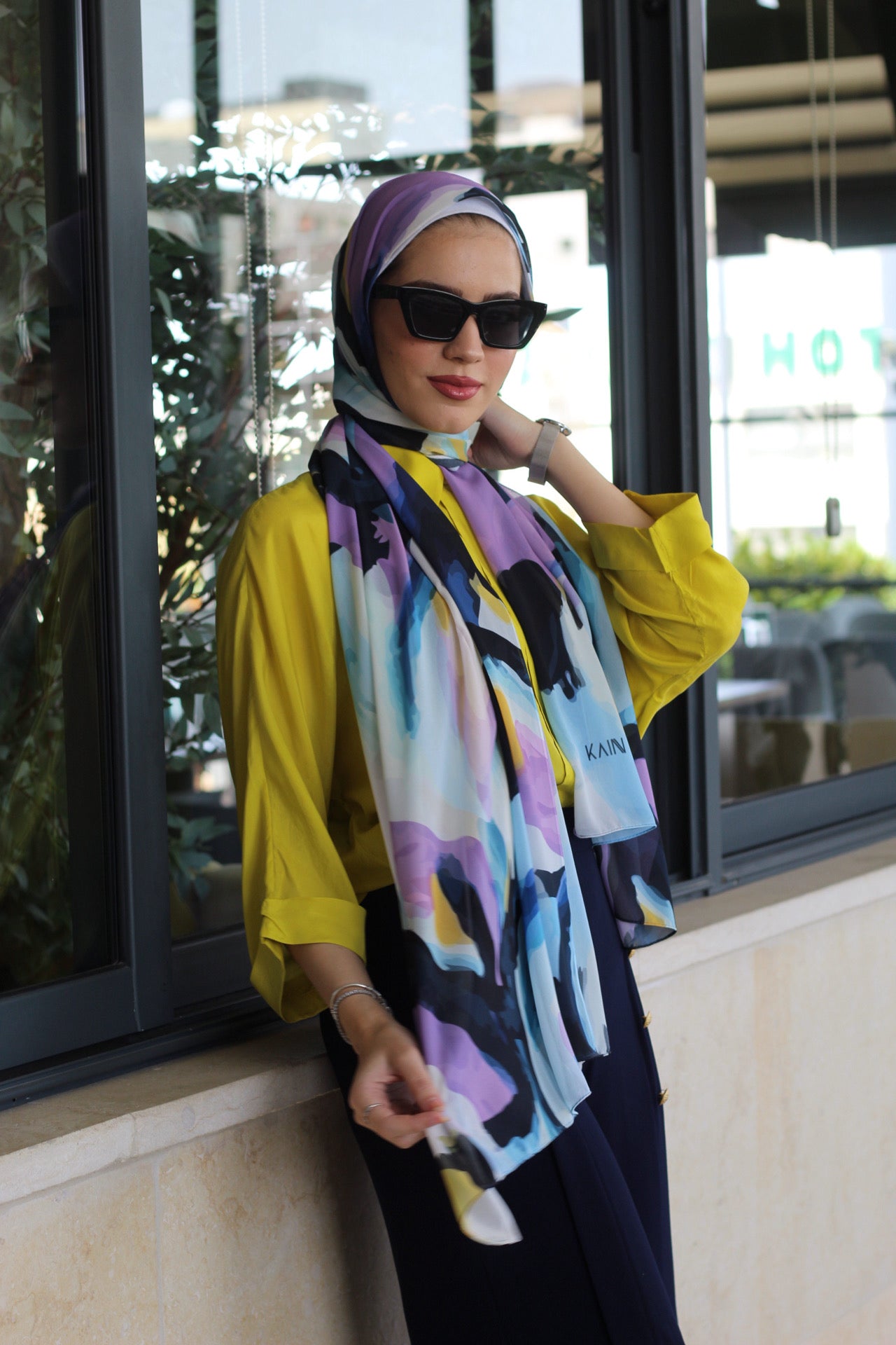 Aqua Elegant & Soft Modest Scarf for Women – Lightweight, All‑Day Comfort - حجاب أنيق – شال ناعم ومريح للنساء – خفيف - للاستخدام اليومي
