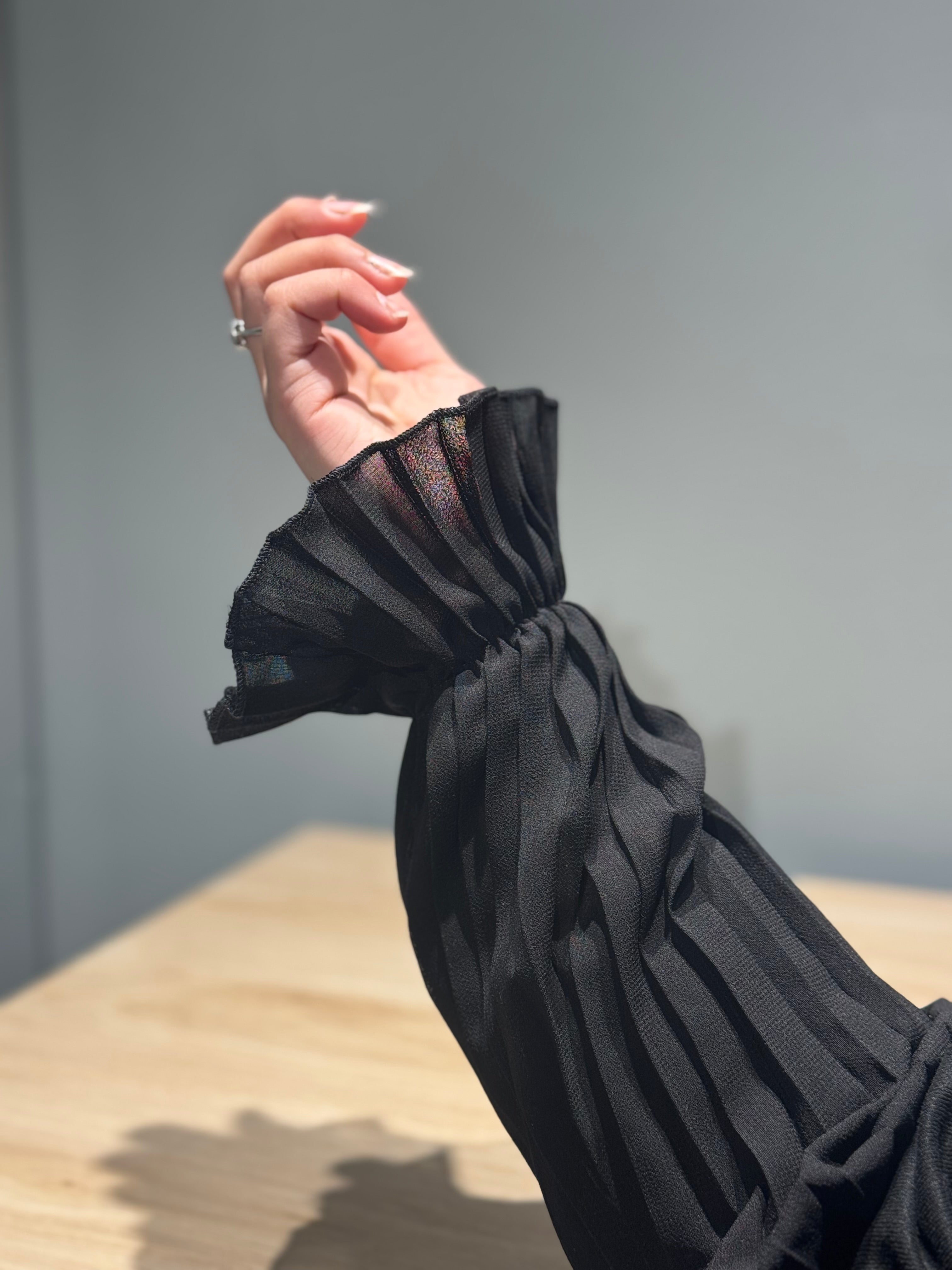 Pleated Sleeves