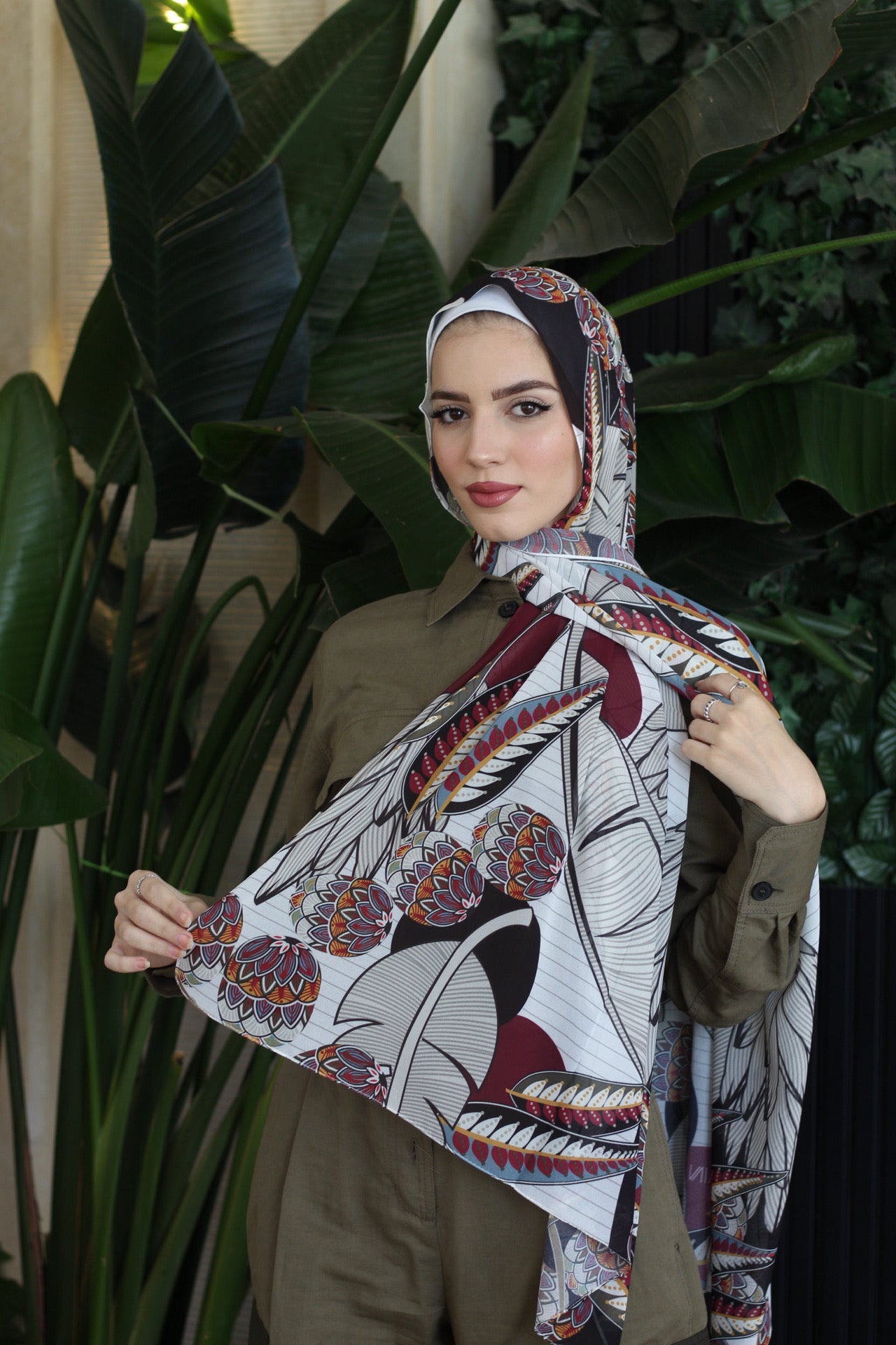Wild Lilly– Elegant, Soft, Comfortable, and Easy-to-Wear Daily Scarf Hijab -حجاب شال أنيق ناعم مريح سهل لبسه يومياً