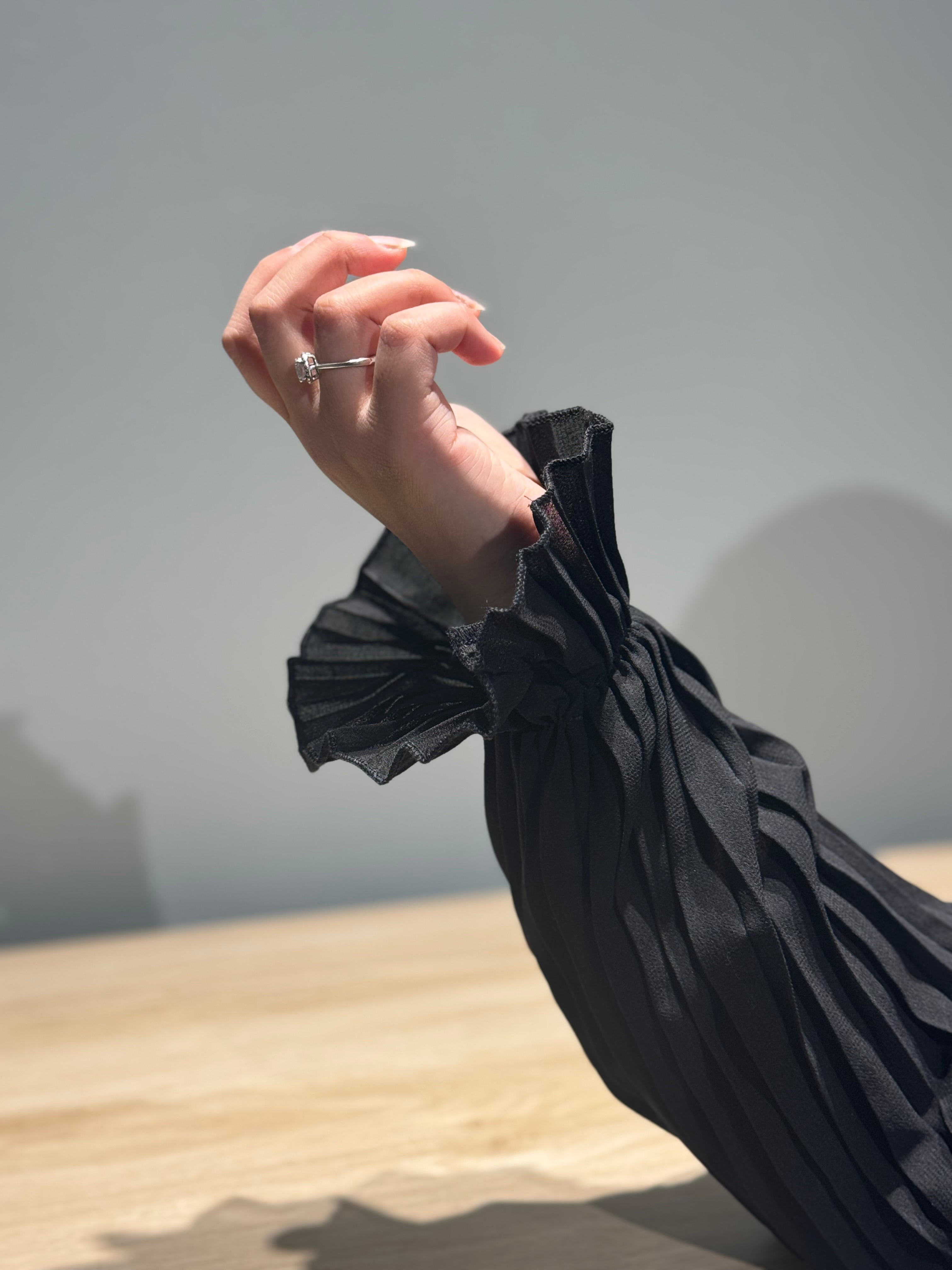 Pleated Sleeves