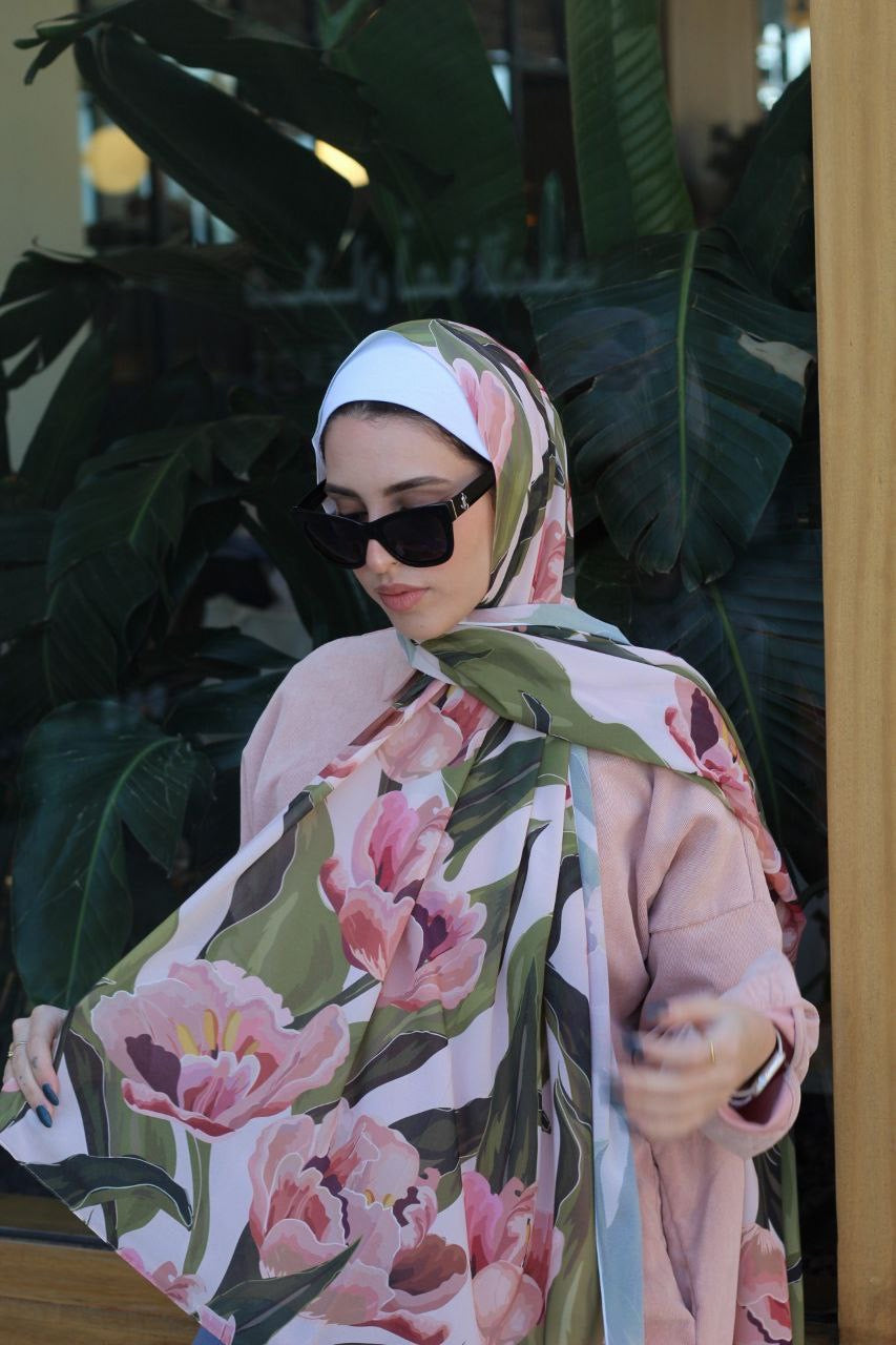 Tulip – Soft and Light Scarf Hijab for a Calm and Elegant Everyday Look | حجاب شال ناعم وخفيف لإطلالة يومية هادئة وأنيقة