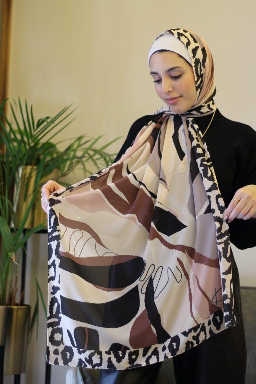 Monstera – Lightweight and Comfortable Scarf Hijab for Everyday Wear حجاب شال خفيف ومريح للبس اليومي