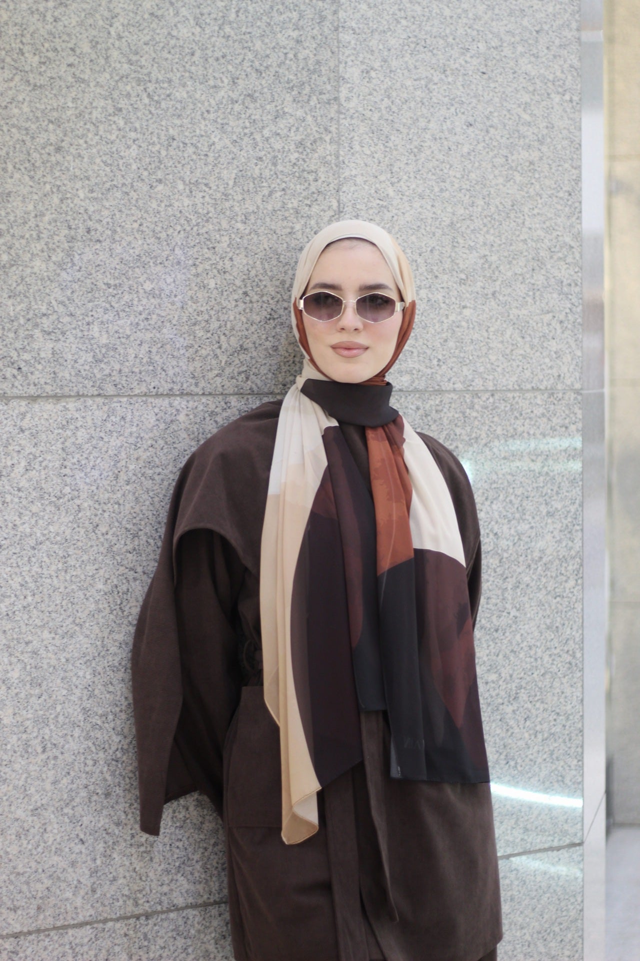 Circles -Trendy Hijab Scarf for Women – Soft & Lightweight- حجاب عصري للنساء / شال ناعم وخفيف