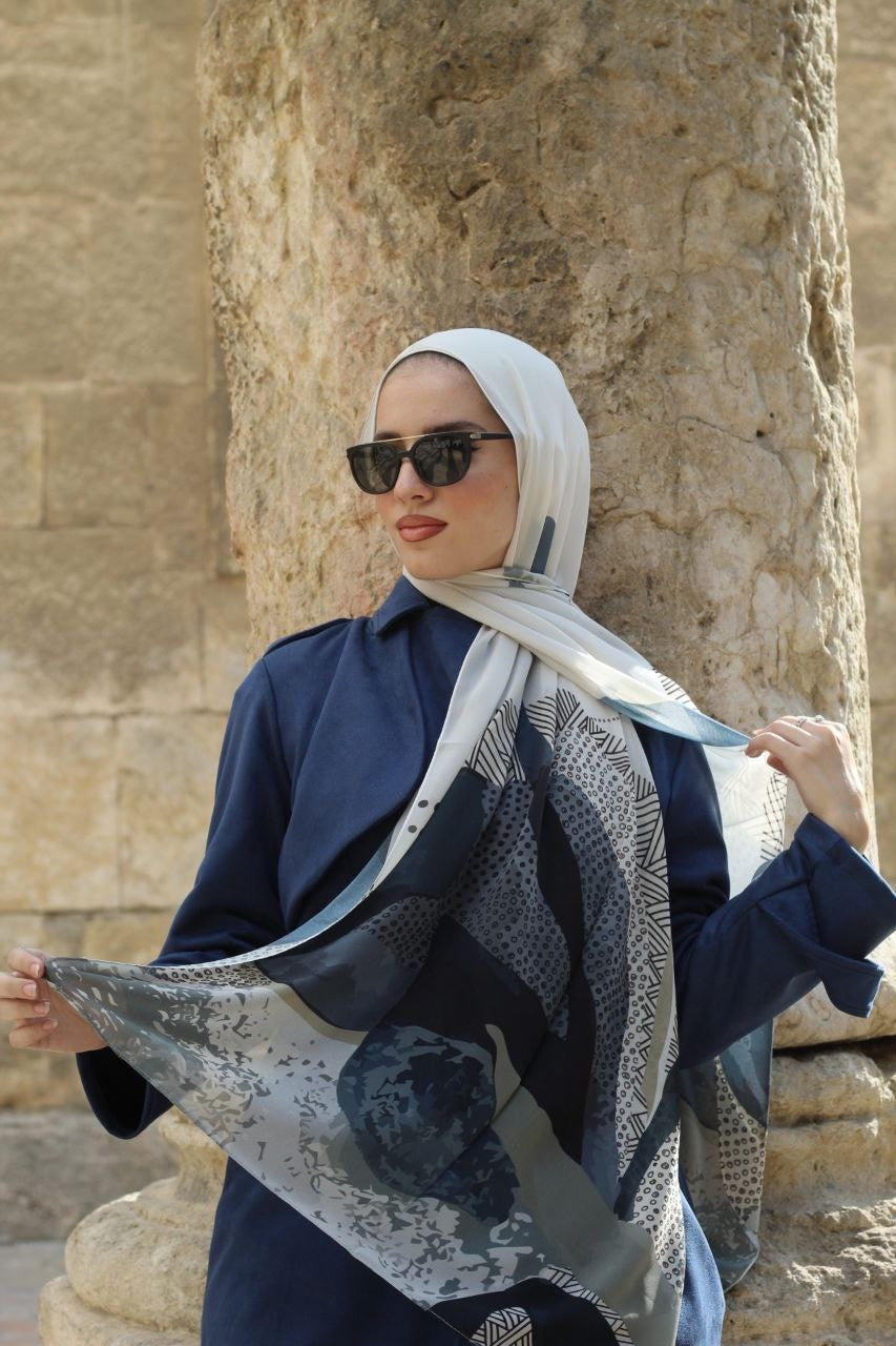 Cliff – Comfortable, Lightweight Scarf Hijab for Everyday Use -حجاب شال مريح وخفيف للبس اليومي