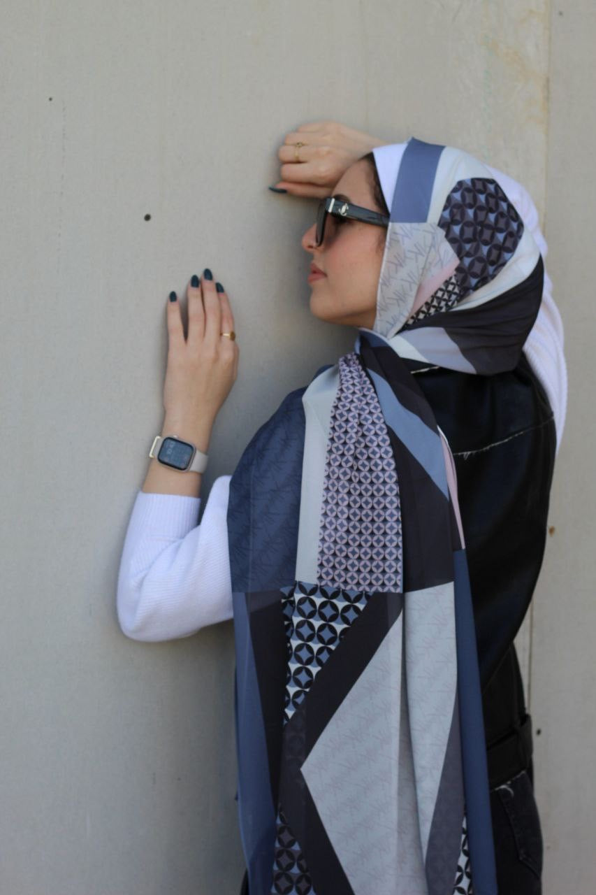 KK– Comfortable and Stylish Scarf Hijab for Everyday Wear-حجاب شال مريح وأنيق للبس اليومي
