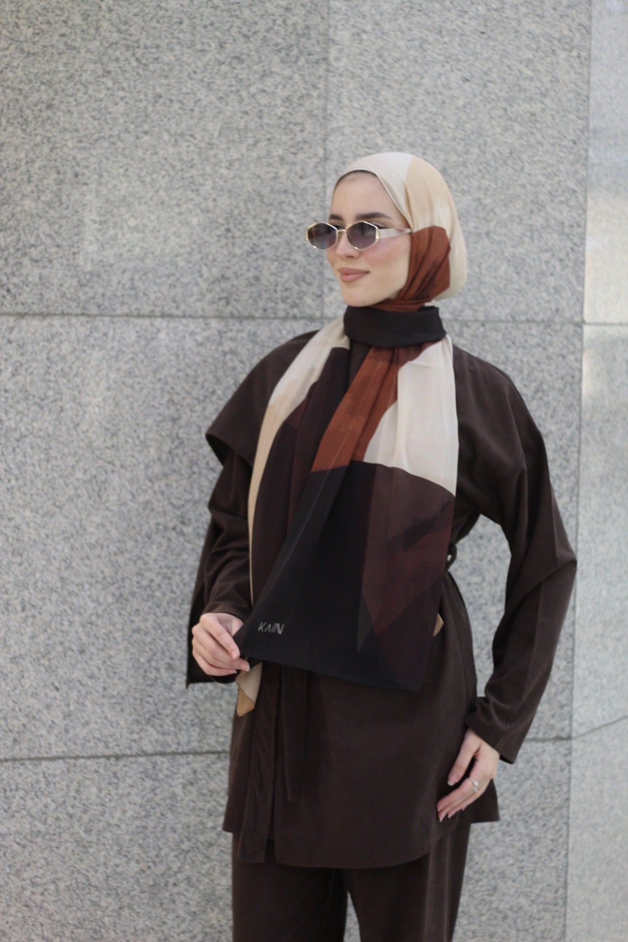 Circles -Trendy Hijab Scarf for Women – Soft & Lightweight- حجاب عصري للنساء / شال ناعم وخفيف