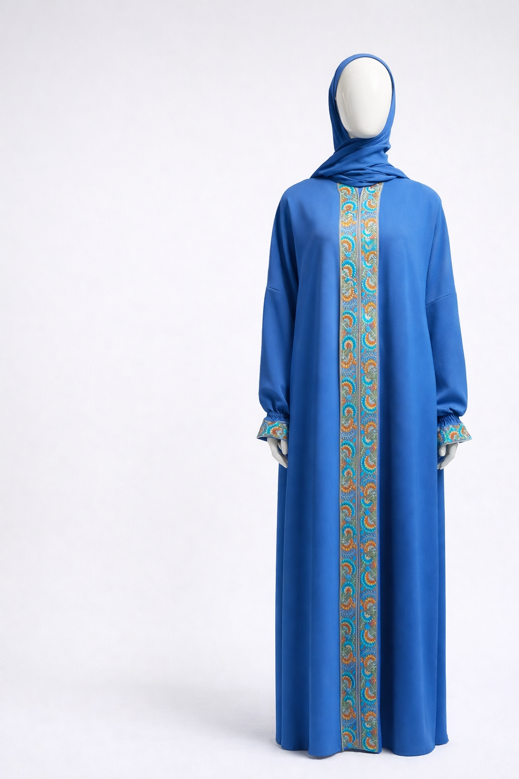 Prayers Isdal with Embroidery – Elegant & Breathable Islamic Prayer Wear for Women – Soft Full‑Coverage Modest Outfit- إسدال ناعم بتغطية كاملة ومريحة للنساء مع تطاريز  إسلامية أنيقة  –